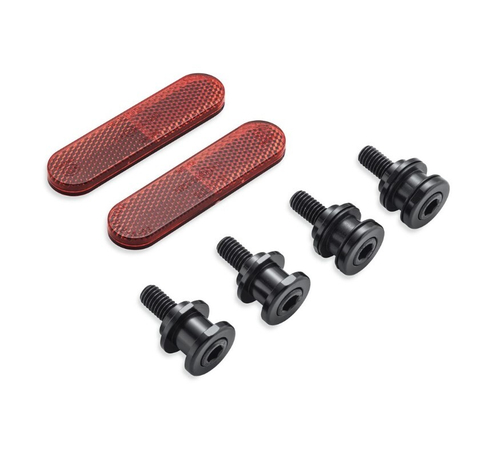 52300646 Втулки специальной формы с резьбовой шпилькой, 4 шт., и световозвращающие накладки, 2 шт. выполняют роль кронштейнов крепления допоборудования