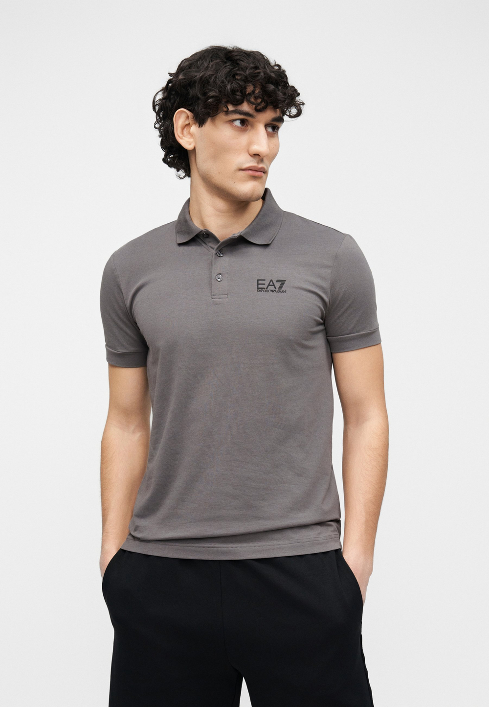 EA7 Emporio Armani Футболка-поло - Серый