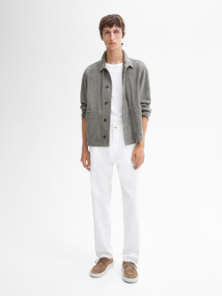 Massimo Dutti Джинсы свободного кроя, белый