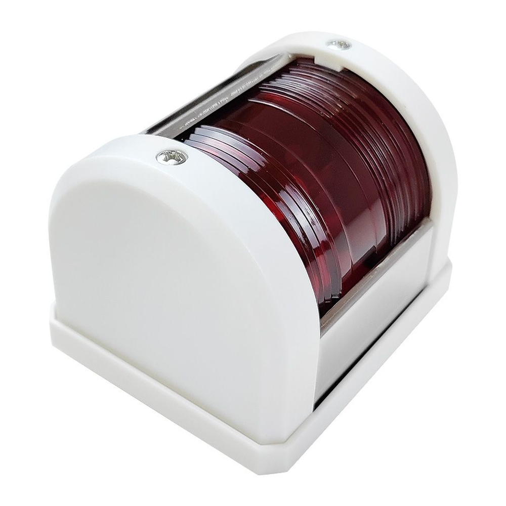 Бортовой Навигационный огонь светодиодный красный, белый корпус (10269212)