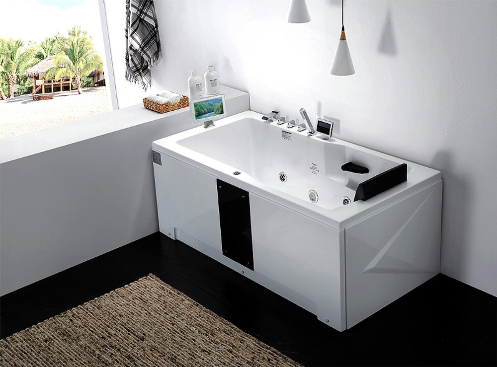 Акриловая ванна Gemy 171x86 G9066 II O L с гидромассажем