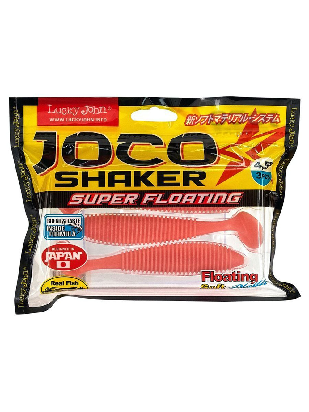 Виброхвосты съедобные LJ Pro Series JOCO SHAKER 4.5in (11.43)/F33 3 шт. в упак.