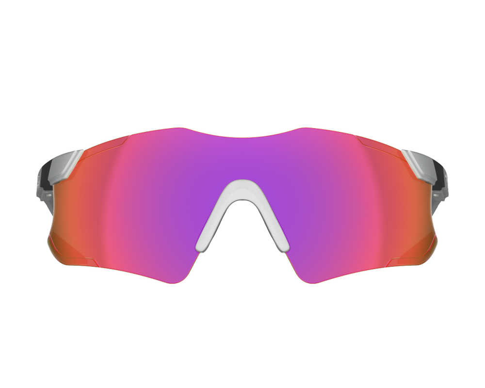 Спортивные очки 720armour Elfo / Matte Silver / Red Lens