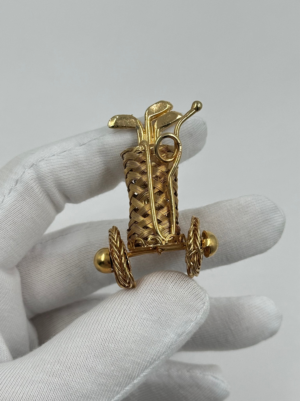 Брошь Клюшки для гольфа