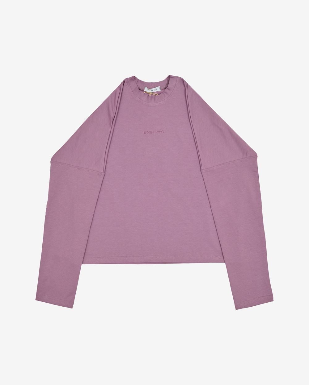 Лонгслив One Two Logo Very Grape фиолетовый