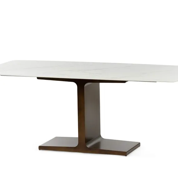 Обеденный стол Axen 200х95 см, белая керамика