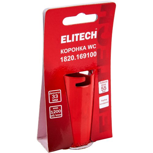 Коронка кольцевая ELITECH WC 33мм   1820.169100