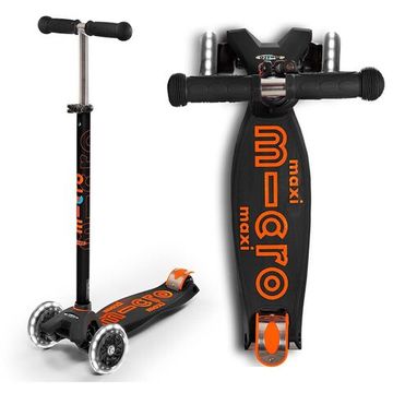 Самокат Maxi Micro Deluxe LED Black