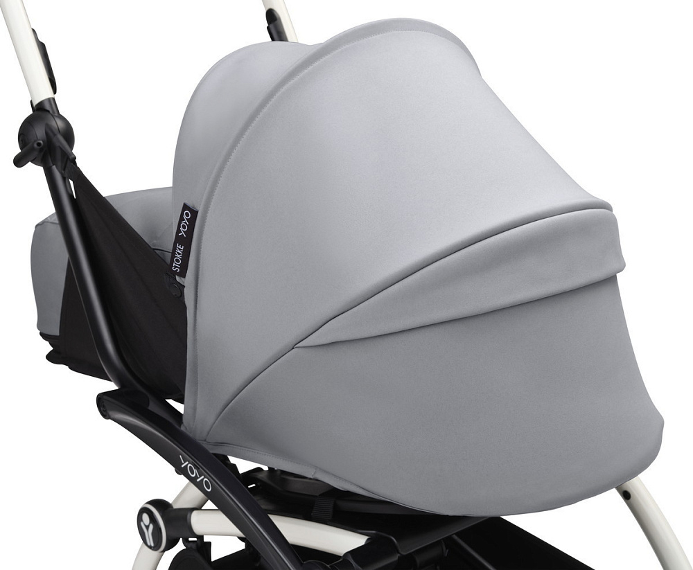 Коляска Stokke YOYO3 Newborn Pack рама белая White 2 в 1 Stone