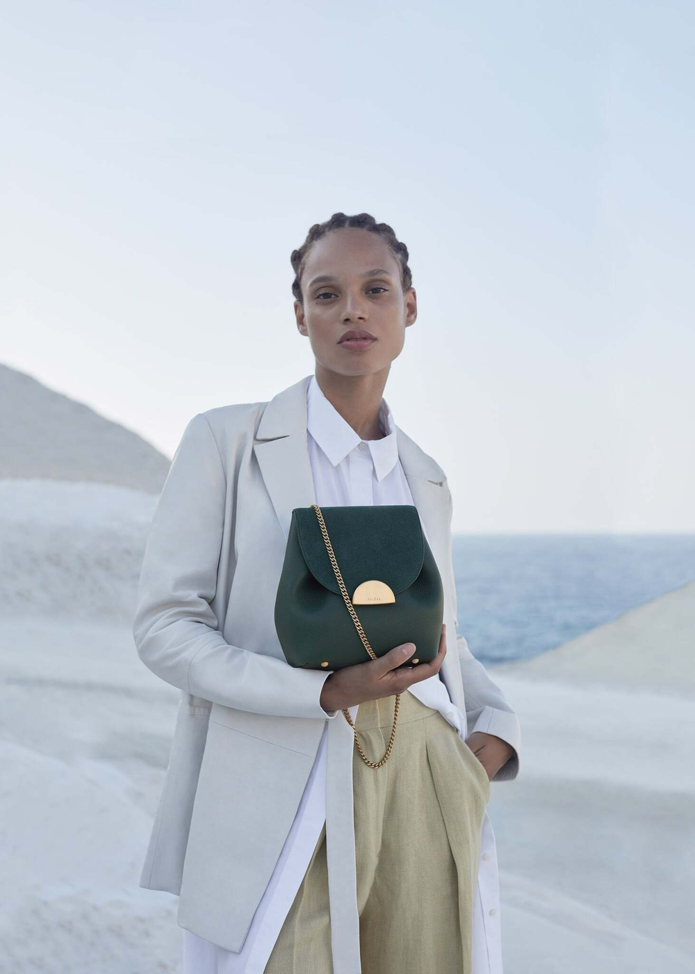 Сумка Polene Numéro Un Mini EDITION DUO GREEN