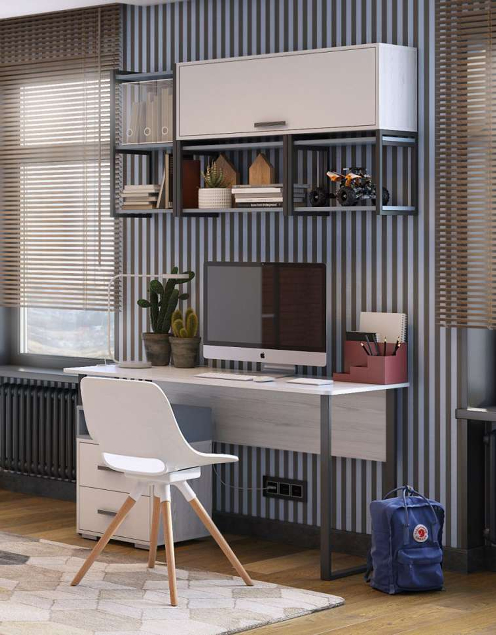 Стол письменный на металлической опоре Стич