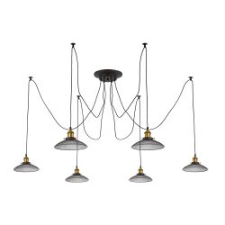 Citilux Эдисон CL451061 Люстра паук Венге Бронза