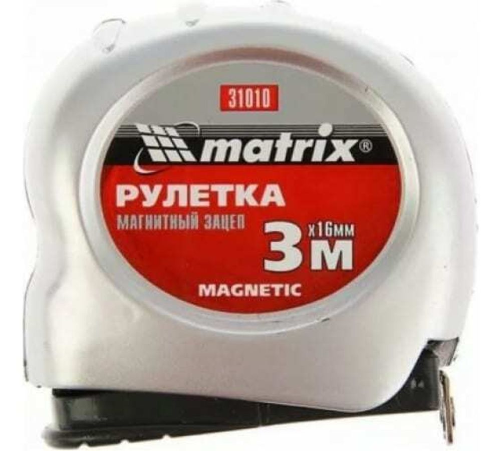 Рулетка 3м 16мм Магнит Матрикс