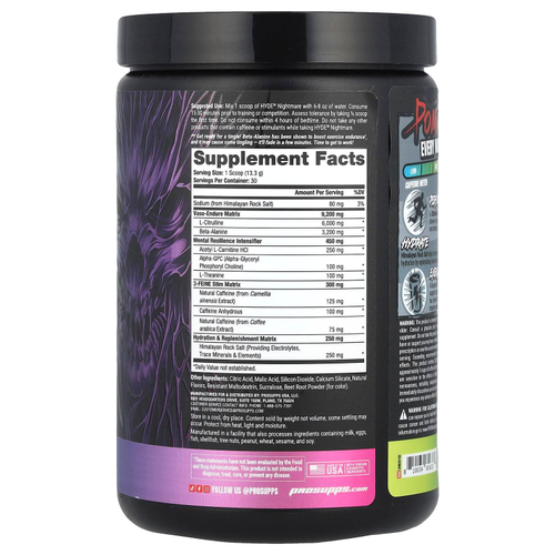 ProSupps, HYDE® Nightmare, интенсивная энергия перед тренировкой, сокрушительное средство, 399 г (14,07 унции)