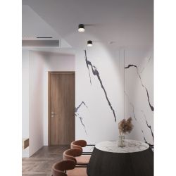 Светильник настенно-потолочный спот ЭРА OL37 BK под GX53 IP20 черный