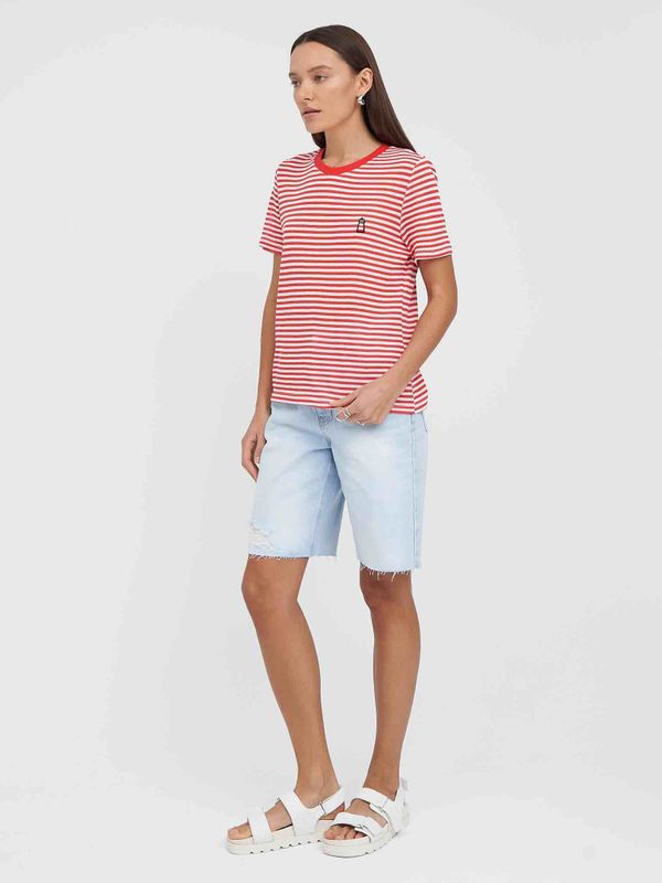 Футболка В Полоску красно-белая - фото 10