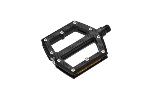 Педали VP BMX нейлоновые с шипами, 113.5 x 110 x 18мм, резьба 9/16", промподшипники, черные