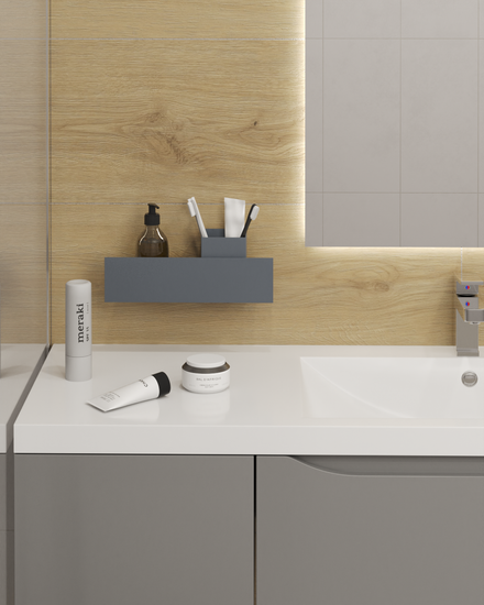 Полка-органайзер с одной секцией Loco 30 (графит)