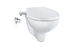 Унитаз GROHE Bau Ceramic подвесной, с сиденьем-биде и термостатом Grohtherm Micro, альпин-белый (39652SH0)