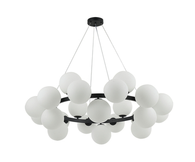 07508-24,19 Люстра Сида черный E14 24*10W