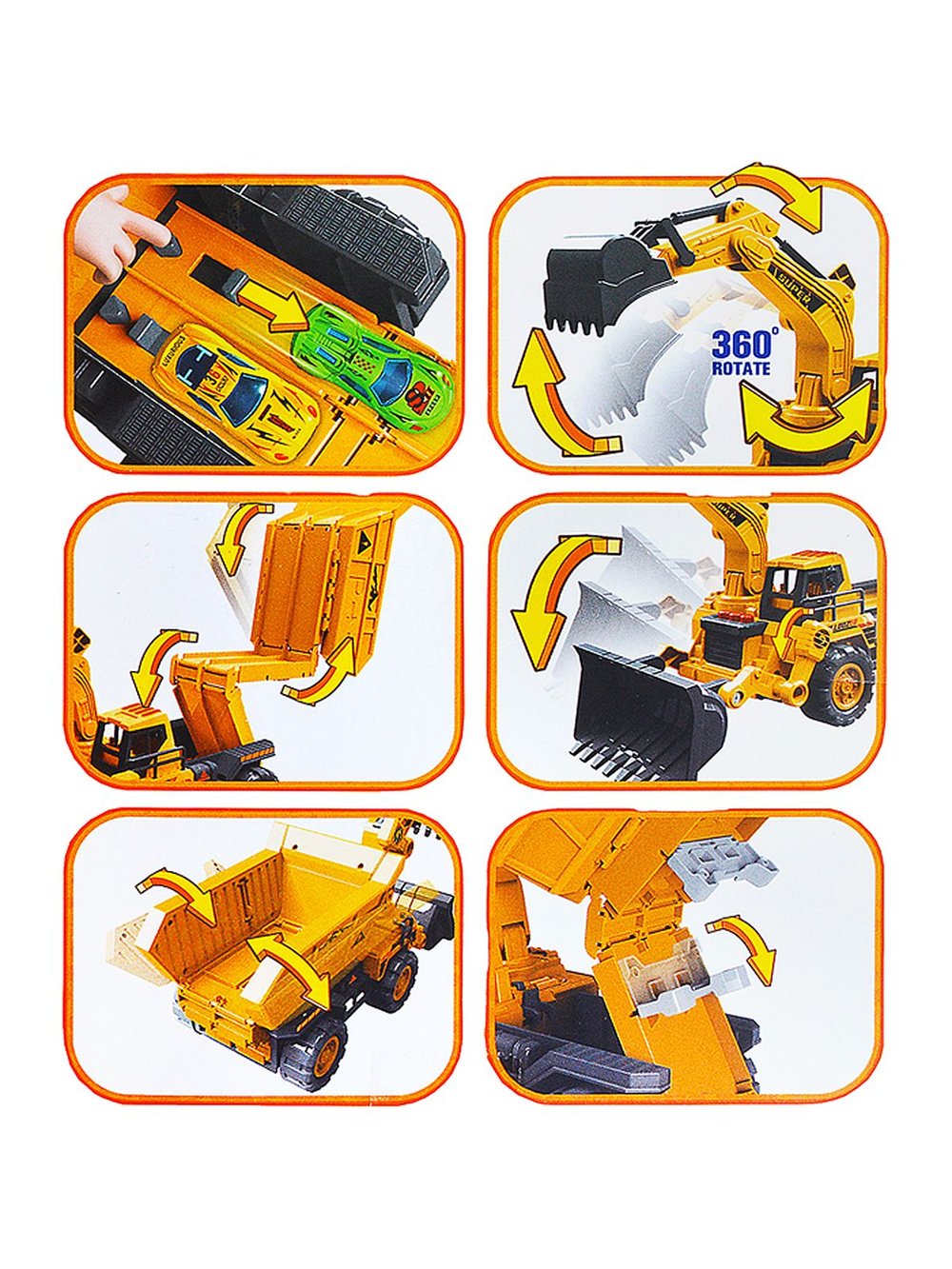 Игровой набор Машинка Катапульта Экскаватор Грейдер (660-S98)