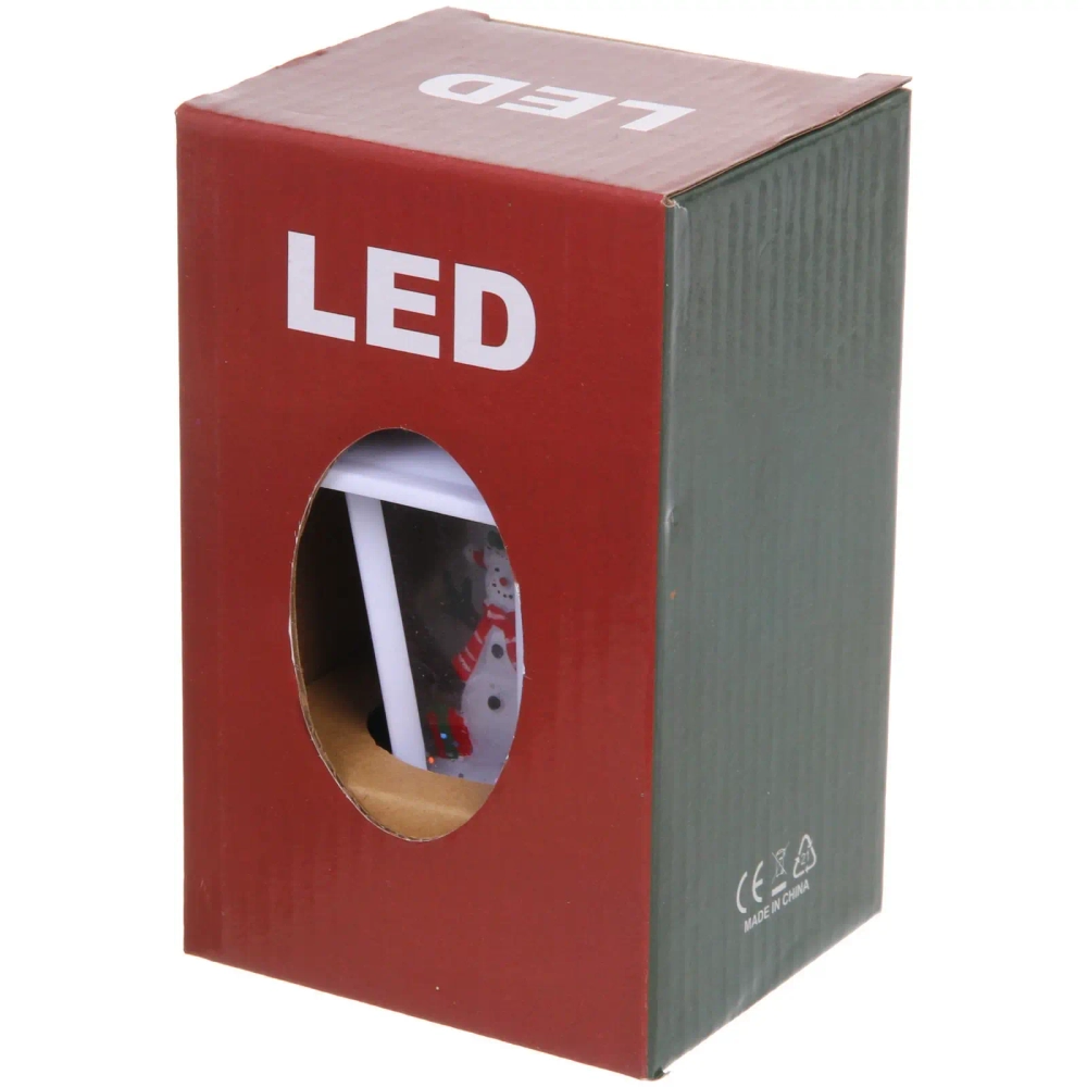 Сувенир с подсветкой «Фонарь-Снеговик» 8*7*14 см