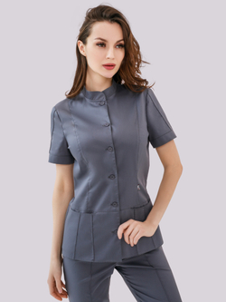 Костюм серый медицинский Бл-334+Б-110