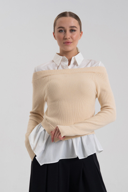 Джемпер с рубашкой J-Clair