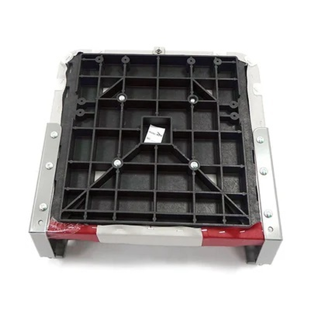 Кресло складной мягкое Classic Low Back Seat (серый/красный)