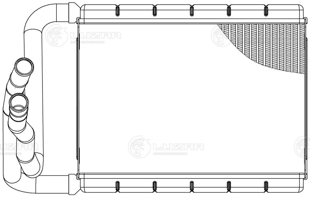 LRh 3013 -  Радиатор отопителя для автомобилей Geely Emgrand EC7 (09-)