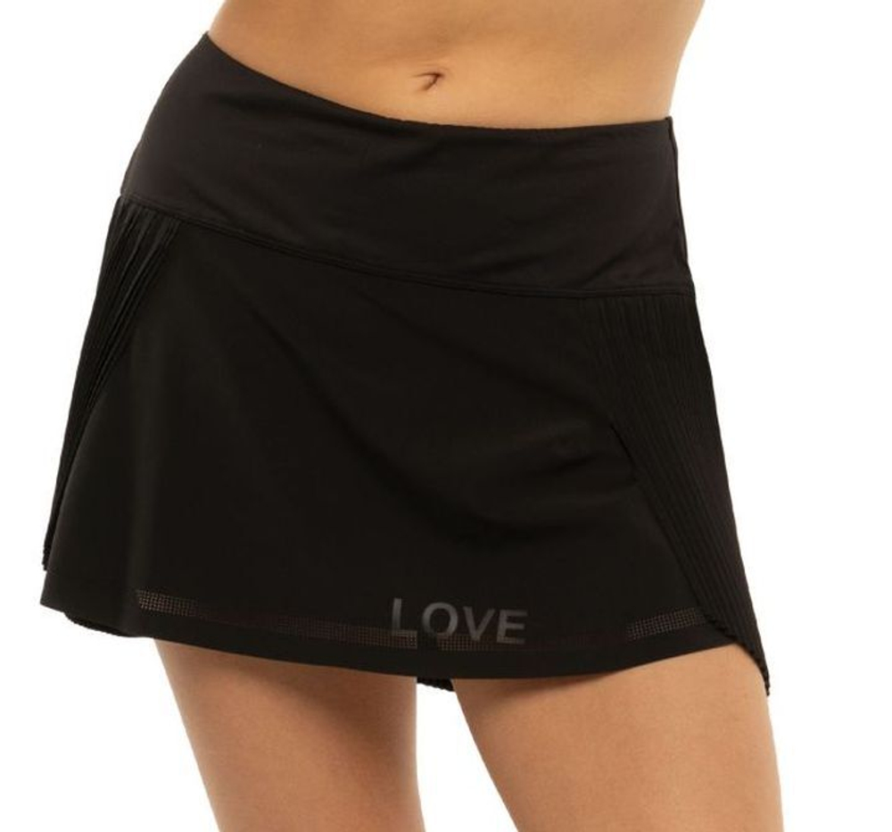 Теннисная юбка Lucky in Love Core Love Is Power Pleated Skirt - black