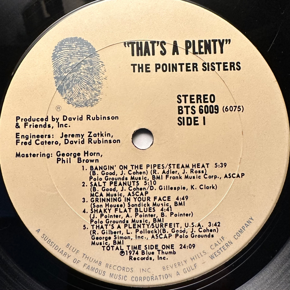 The Pointer Sisters - That's A Plenty (США 1974г.)