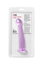 Нереалистичный фаллоимитатор Jelly Dildo M Toyfa Basic, TPE, фиолетовый, 18 см