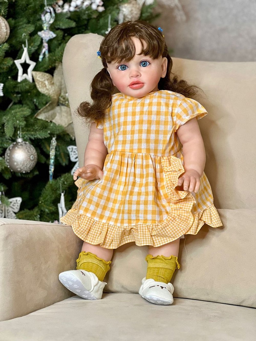 Кукла Реборн мягконабивная 65см в пакете (FA-509)