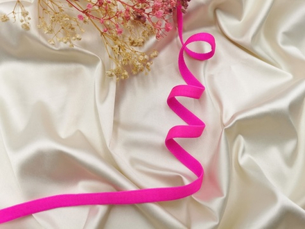 Бретелечная резинка, матовая, 10мм, неоново-розовый, Китай, (Арт: BR640/10-3578), м