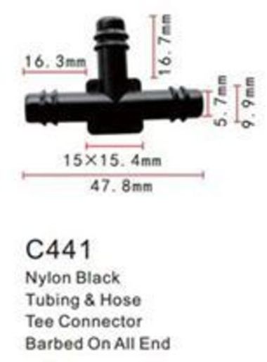 Клипса для крепления внутренней обшивки а/м универсальная пластиковая (100шт/уп.) Forsage клипса C0441(universal)