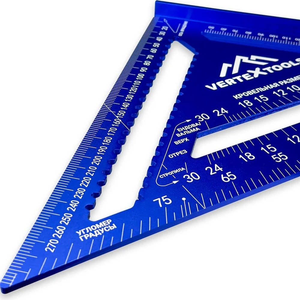 Угольник кровельный 5 в 1 алюминиевый 300 мм Vertextools