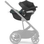 Детская коляска Cybex Balios S Lux BLK Aton B2 i-Size 3 в 1 Moon Black с дождевиком/Volcano Black