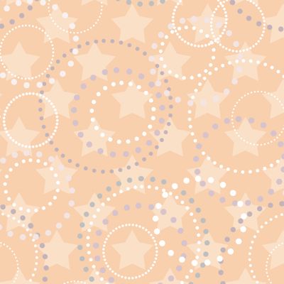 желтый звездный узор с кругами и кольцами в горошек