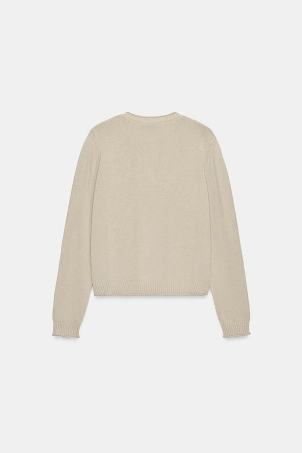 ZARA КАРДИГАН С МЕТАЛЛИЧЕСКИМИ ПУГОВИЦАМИ, ТЕМНЫЙ БЕЖЕВО-КОРИЧНЕВЫЙ