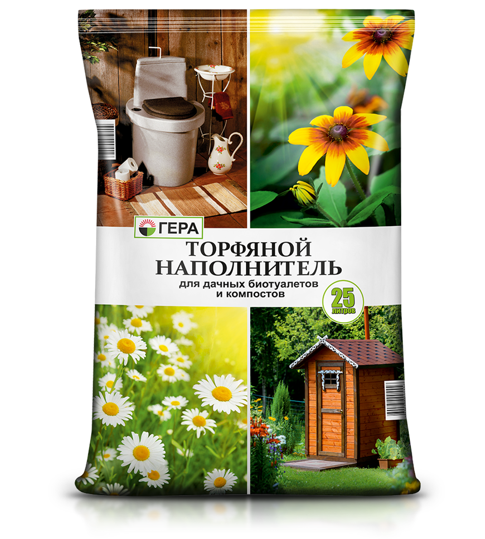 Торфяной Наполнитель для дачных биотуалетов и компостов, 25л.