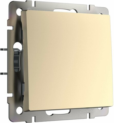 Выключатель одноклавишный шампань Werkel W1110011