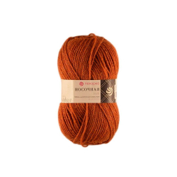 Носочная пряжа Россия Пехорка 50%полутонк.шерсть 50%акрил 5х100г/200м (194-Рыжик)