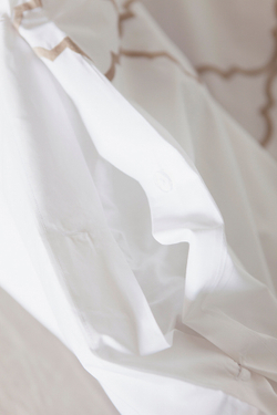 Постельное белье 2 спальное евро Bovi Roma бело-золотое