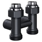 Узел нижнего подключения Royal Thermo Design прямой 1/2quot;х3/4quot; EK (черный)