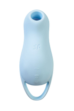 Голубой вакуум-волновой стимулятор клитора с вибрацией Pocket Pro 1 (Цвет: голубой)
