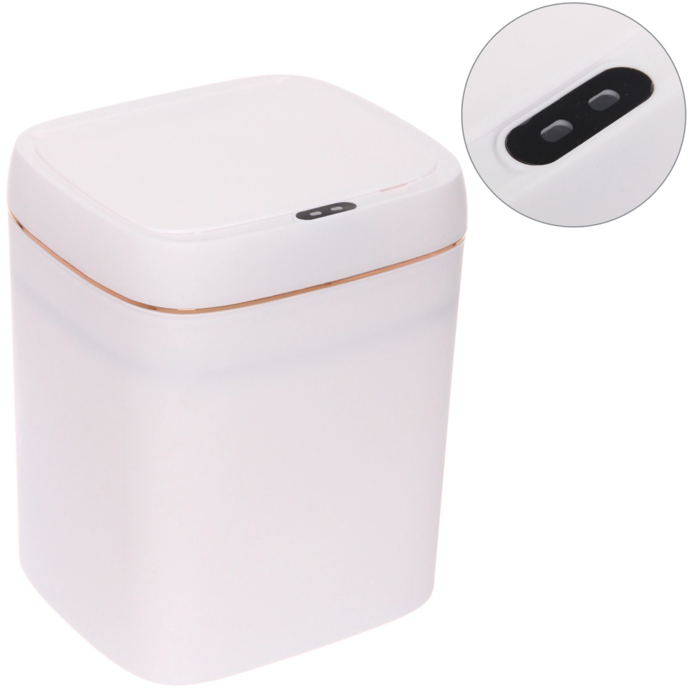 Контейнер для мусора»Smart «11л белый сенсорная крышка работает от батареек LR6 W8616C