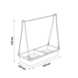 ULT-P54N-10W-SPSB IP65 WHITE Набор Минисад. светильник для растений светодиодный с подставкой. Спектр для рассады и цветения. TM ФитоЛето