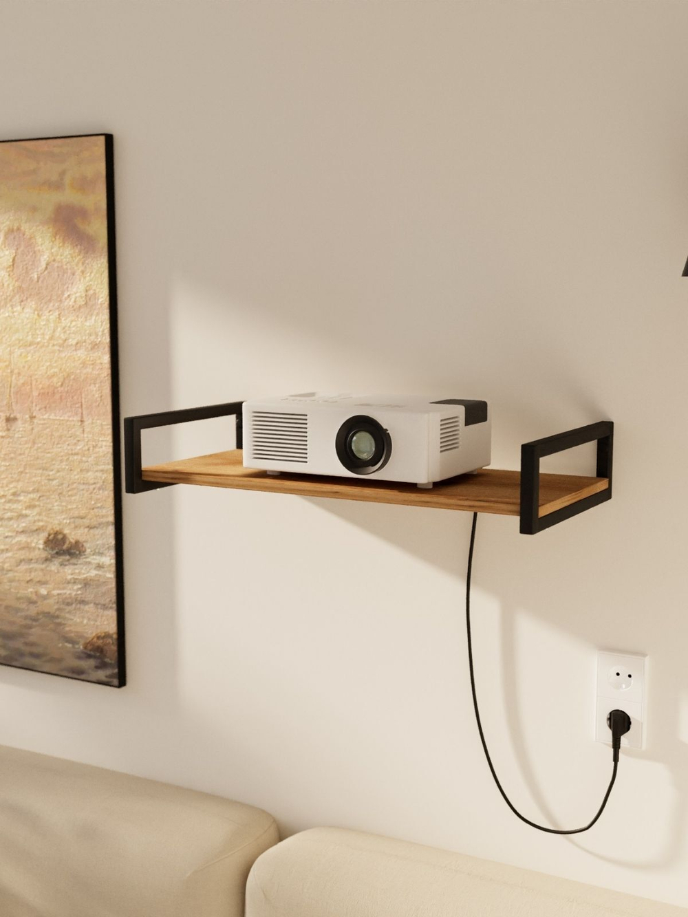 Полка настенная навесная mini Ratio