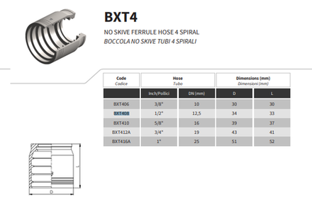 Муфта DN 20 4SP/4SH/R12 NEW  (без зачистки)